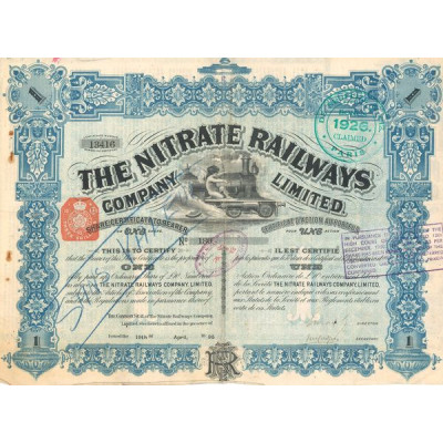 The Nitrate Railways Cy Ltd (Certif 01 Act 10£)