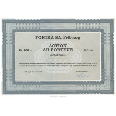 Fonika S.A. Firbourg (Act 100 F)