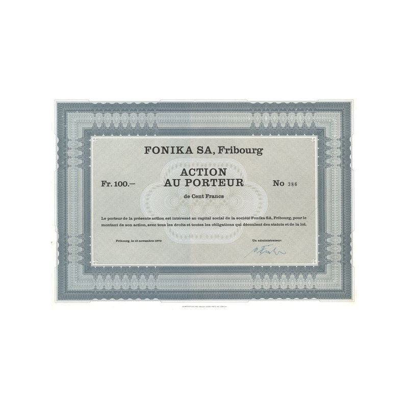Fonika S.A. Firbourg (Act 100 F)