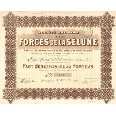 S.A. des Forces de la Sélune (PB)