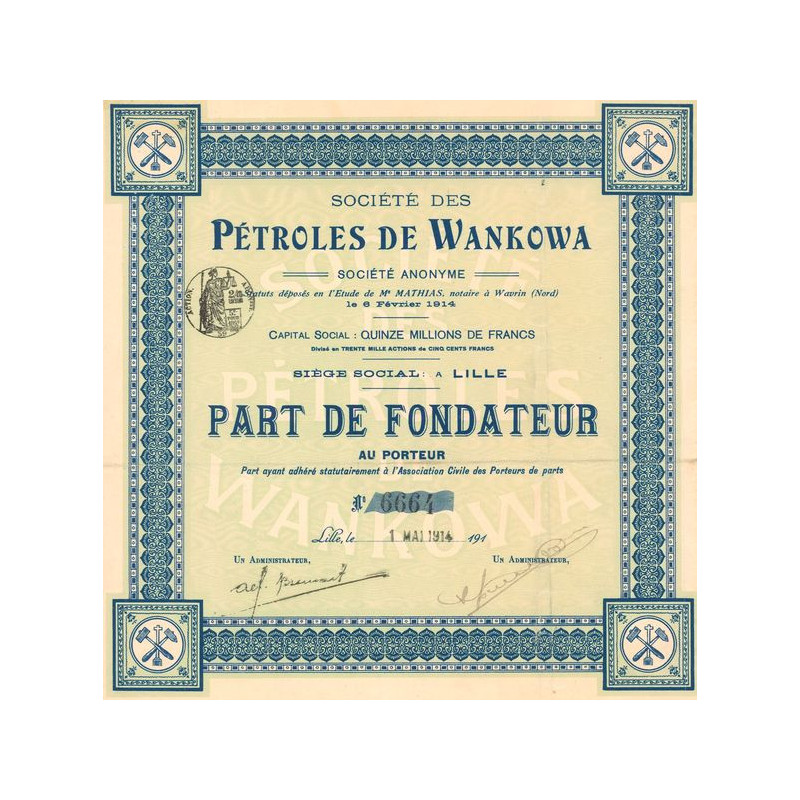 Sté des Pétroles de Wankowa S.A. (PF)