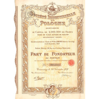 Sté Industrielle de Pologne (PF)