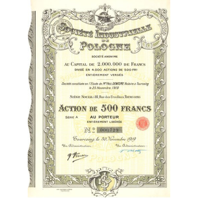 Sté Industrielle de Pologne (Act 500 F)