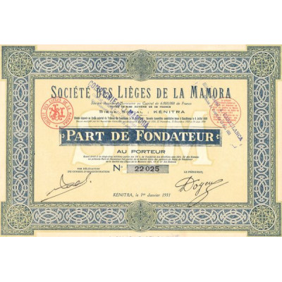 Sté des Lièges de la Mamora (PF)