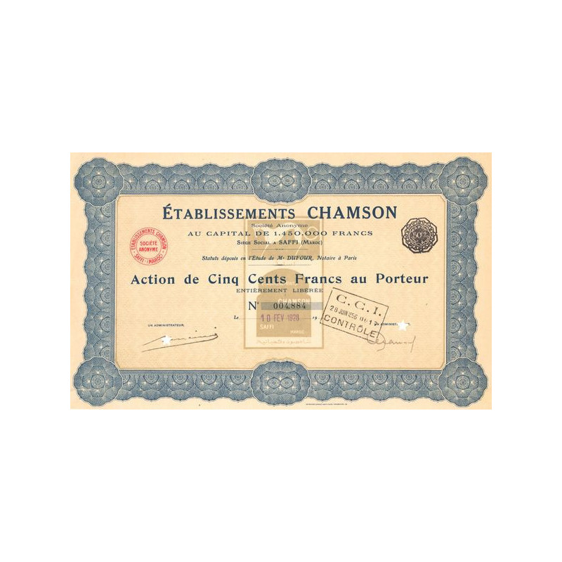 Etablissements Chamson (Act 500 F)
