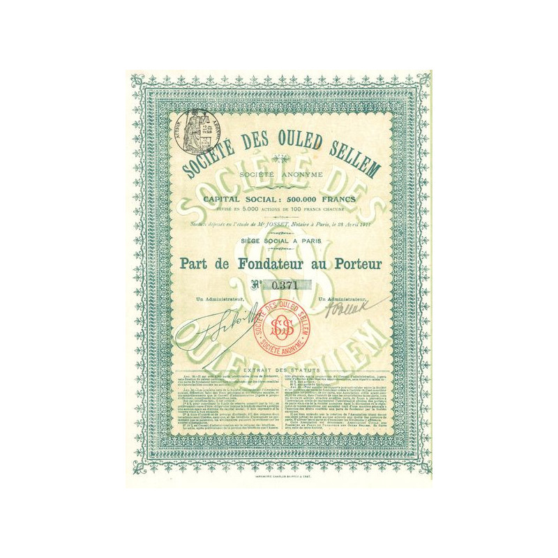 Sté des Ouled Sellem (PF)