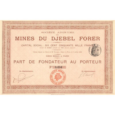 S.A. des Mines du Djebel Forer (PF)