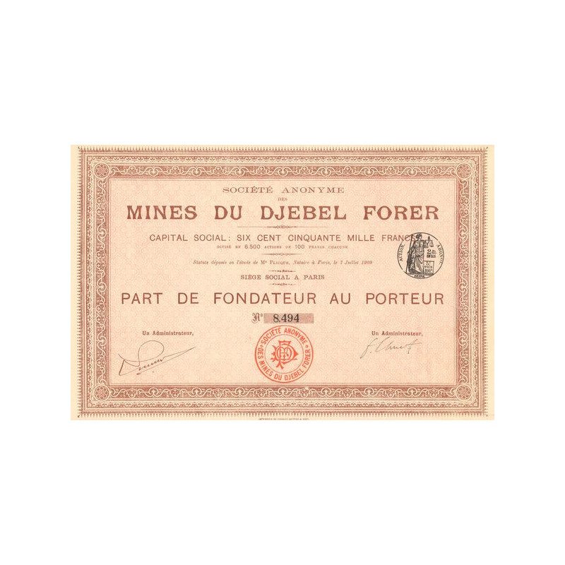 S.A. des Mines du Djebel Forer (PF)