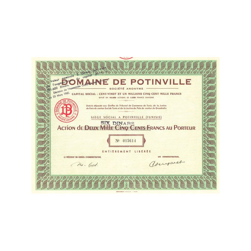 Domaine de Potinville (Act 6 Dinars)