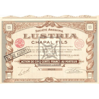 S.A. Lustria Chapal Fils (Act 500 F)