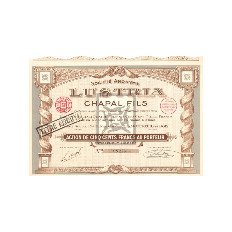 S.A. Lustria Chapal Fils (Act 500 F)