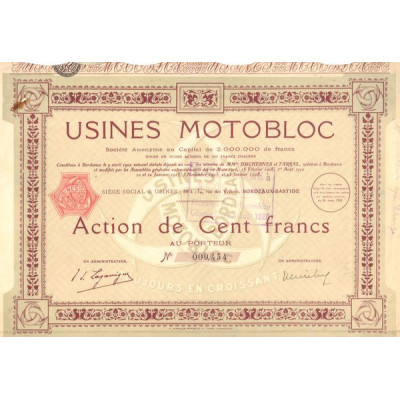 Usines Motobloc (Act 0100 F)