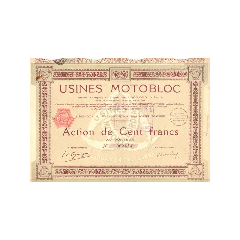 Usines Motobloc (Act 0100 F)