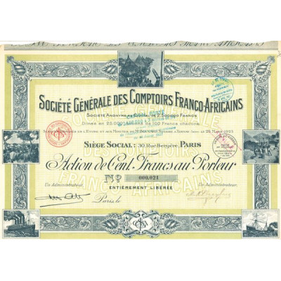 Sté Générale des Comptoirs Franco-Africains (Act 100 F)