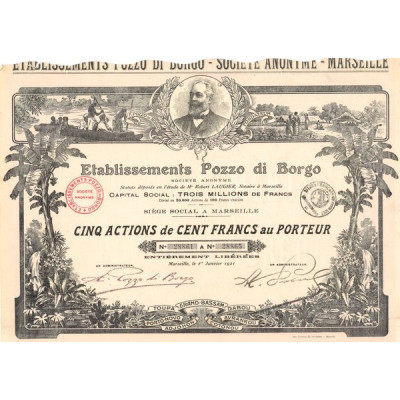 Ets Pozzo di Borgo (Titre 05 Act 100 F)