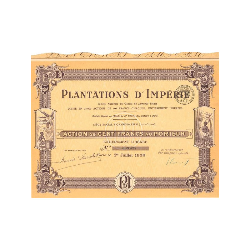 Plantations d'Impérié (Act 100 F)