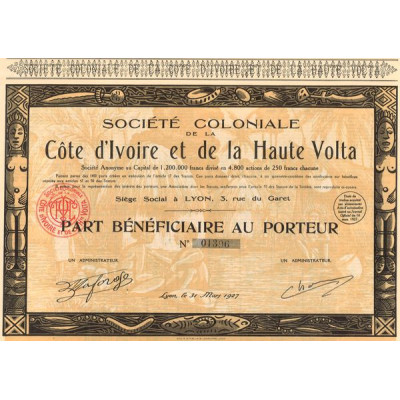 Sté Coloniale de la Côte d'Ivoire et de la Haute Volta (PB)