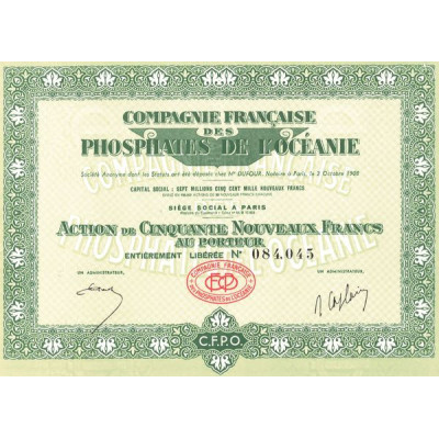 Cie Française des Phosphates de l'Océanie (Act 50 NF)