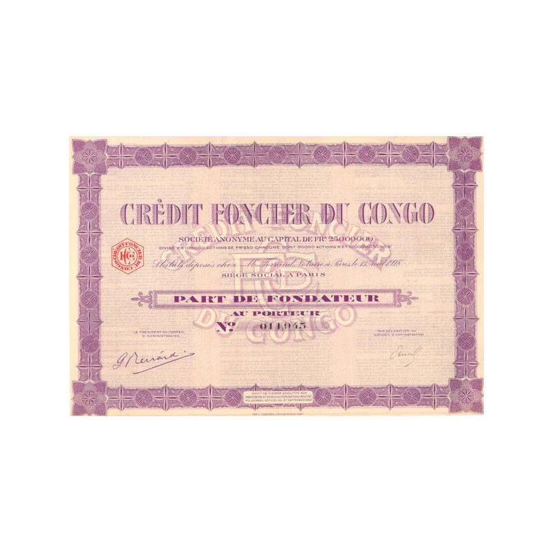 Crédit Foncier du Congo (PF)