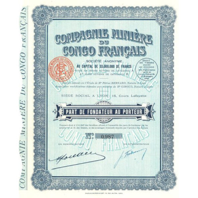 Cie Minière du Congo Français (PF)