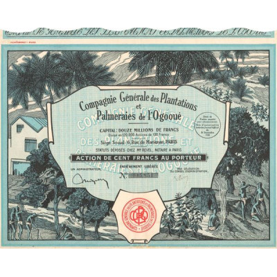 Cie Générale des Plantations et Palmeraies de l'Ogooué (Act 100 F)