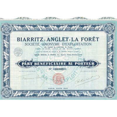 Biarritz - Anglet - La Forêt S.A. d'Exploitation (PB)