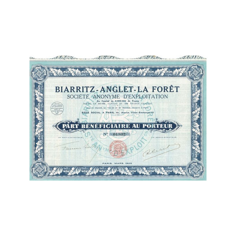 Biarritz - Anglet - La Forêt S.A. d'Exploitation (PB)