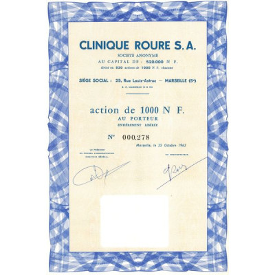 Clinique Roure S.A. (Act 1000 NF)