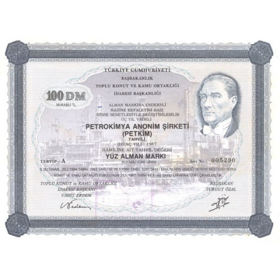 Petromikya Anonim Sirketi (Petkim) - 1987 (Act 0100 Dm)