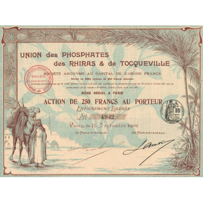 Union des Phosphates des Rhiras & de Tocqueville (Act 250 F)