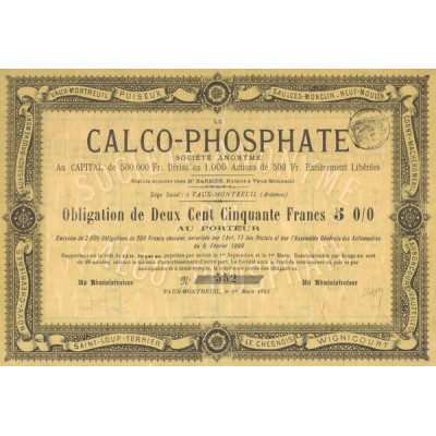 Le Calco-Phosphate (Obl 250 F 5 %)