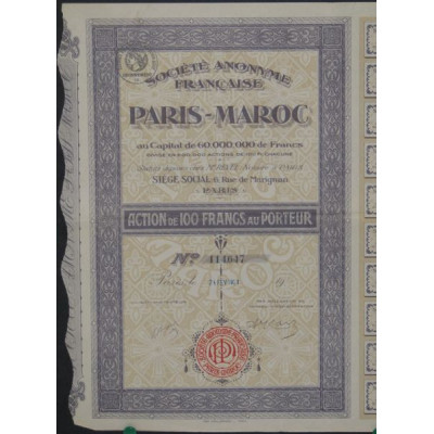 S.A. Française Paris-Maroc (Ac)