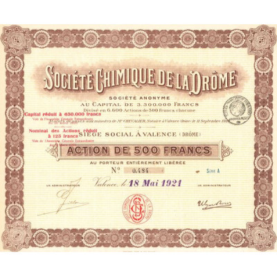 Sté Chimique de la Drôme (Act 500 F)