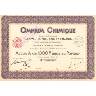 Omnium Chimique (Act A 1000 F)