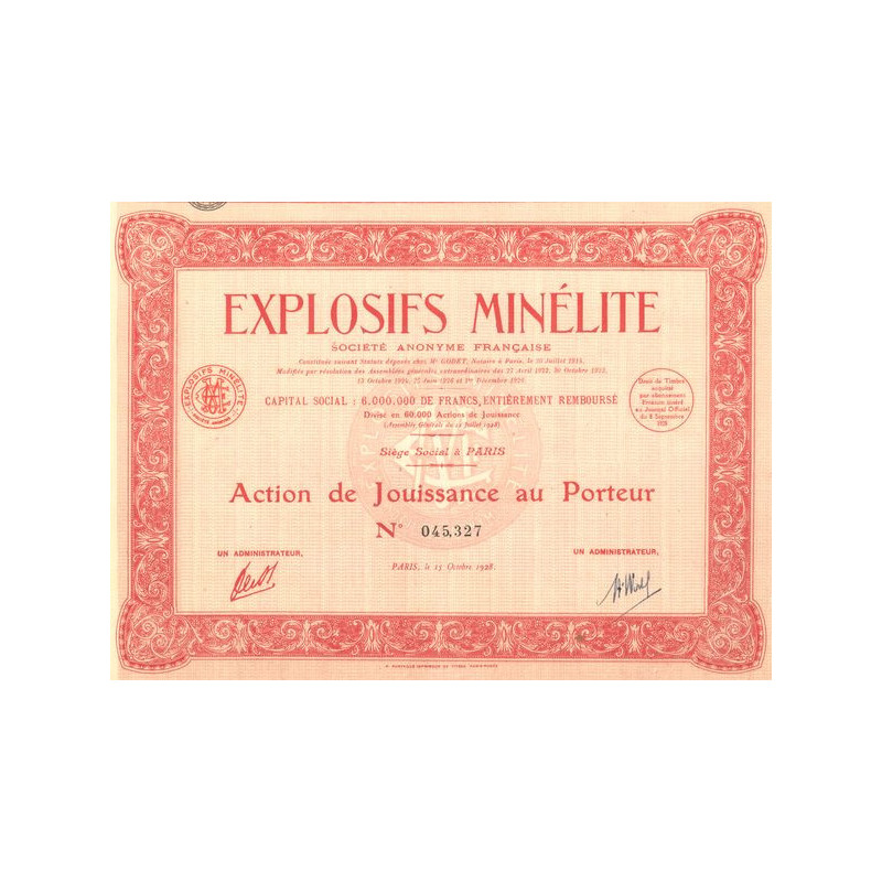 Explosifs Minélite (Act Jouissance)