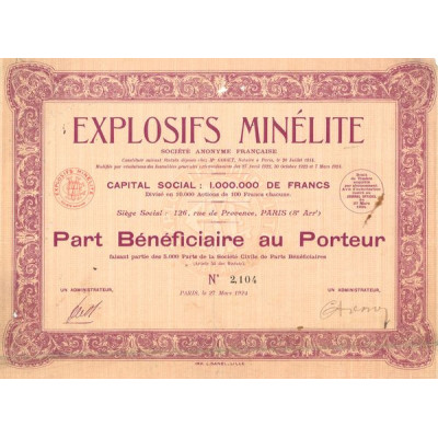 Explosifs Minélite (PB)