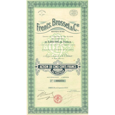 Frents Brosset & Cie Banquiers (Act 500 F)