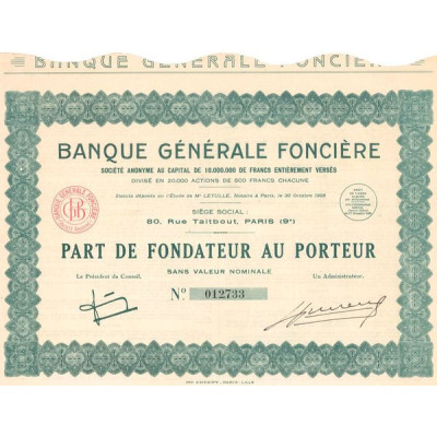 Banque Générale Foncière (PF)
