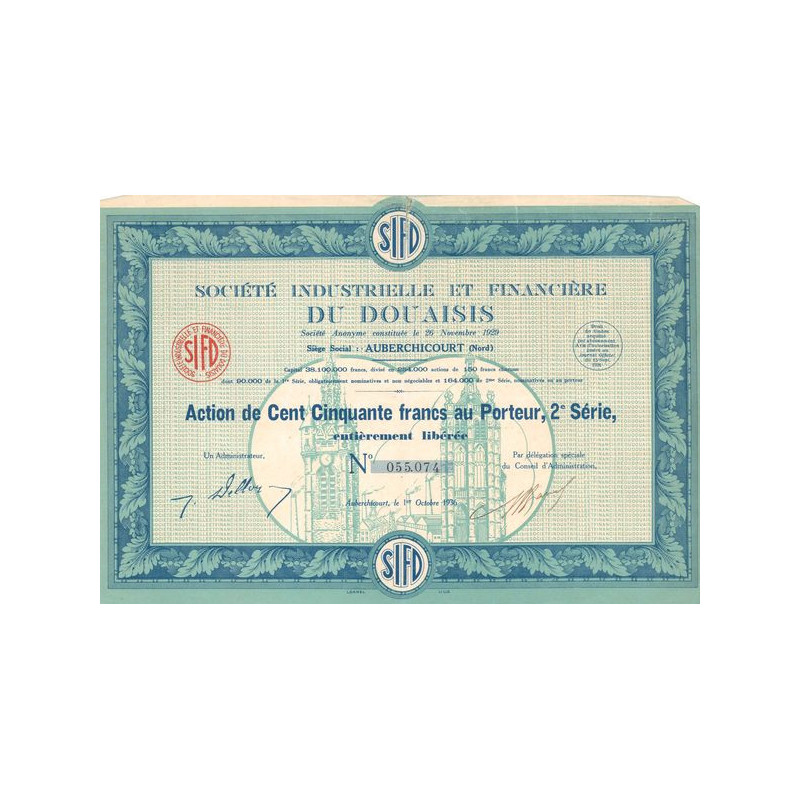Sté Industrielle et Financière du Douaisis (Act 150 F 2ème Serie)