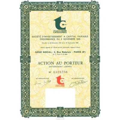 Obligations Toutes Catégories - Sté d'Investissement à Capital Variable (Act)