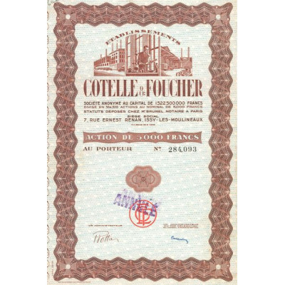 Etablissements Cotelle & Foucher (Act 5000 F)