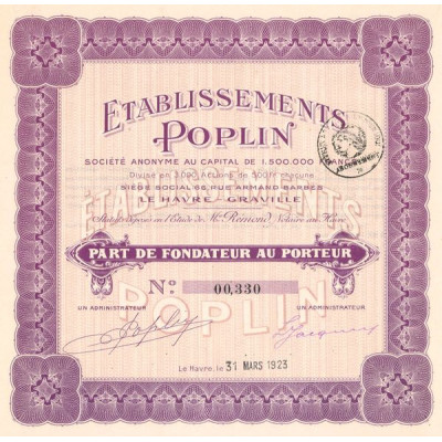 Etablissements Poplin (PF)