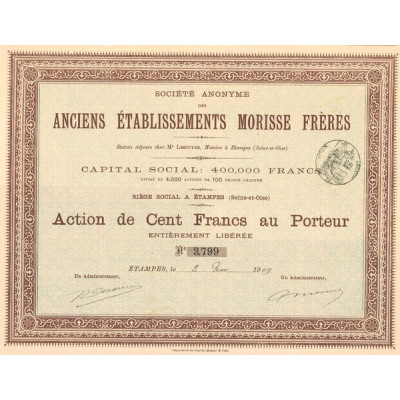 S.A. des Anciens Etablissements Morisse Frères (Act 100 F)