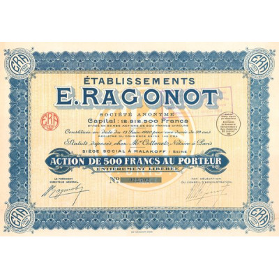 Etablissements E.Ragonot (Act 500 F)