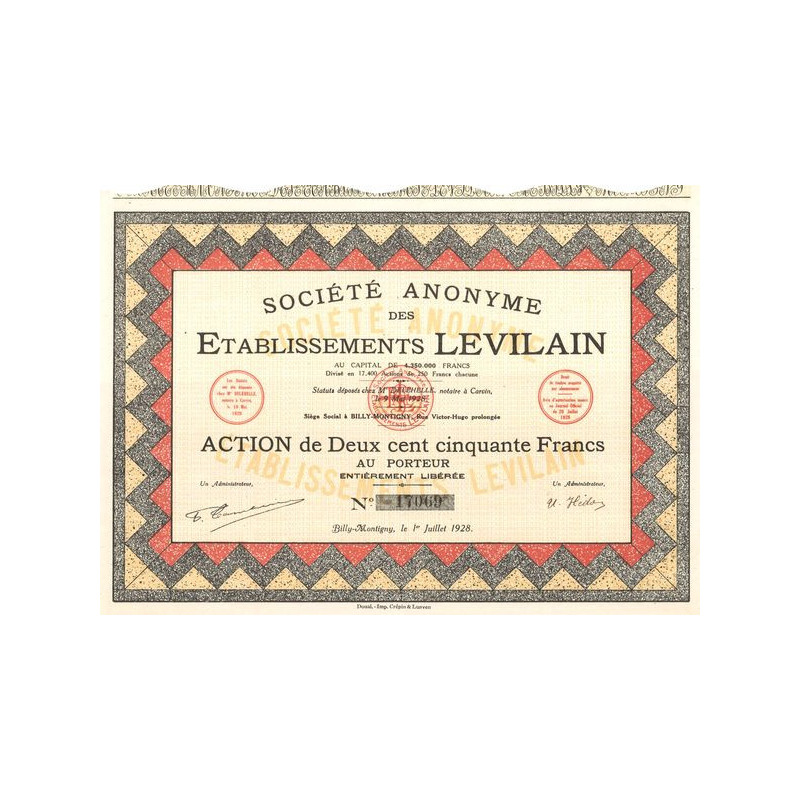 S.A. des Etablissements Levilain (Act 250 F)