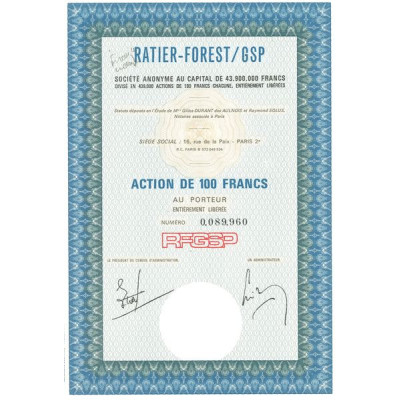 Ratier-Forest / GSP (Act 100 F)