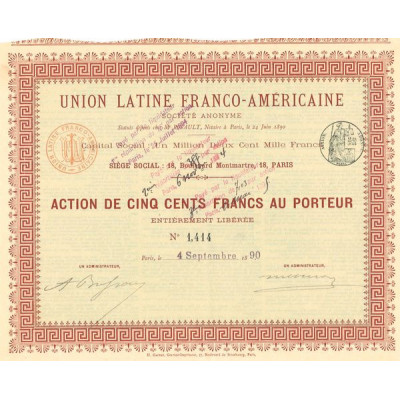 Union Latine Franco-Américaine (Act 500 F)