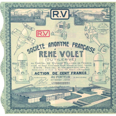 S.A. Française René Volet (Outilervé) (Act 100 F)