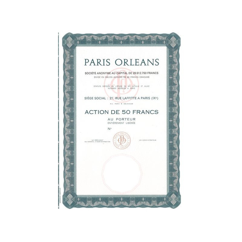 Paris Orléans (Act 50 F) (Blanquette)