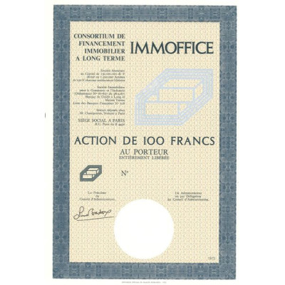 Immoffice - Consortium de Financement Immobilier à Long Terme (Act 100 F) (Blanquette)